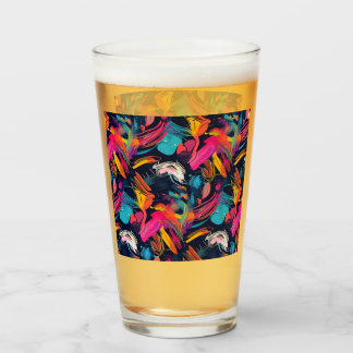 Lebendiges Chaos-Spritz-Graffiti Glas