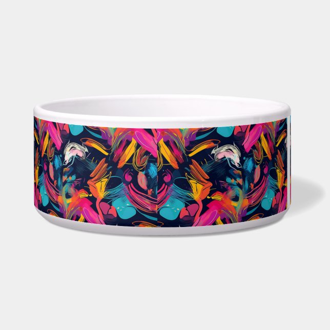 Lebendiges Chaos-Spritz-Graffiti Napf (Links)