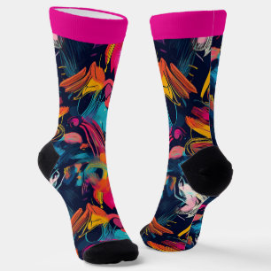 Lebendiges Chaos-Spritz-Graffiti Socken