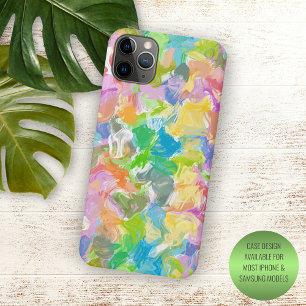 Lebendiges farbenfrohes Sommerfarbspritzer-Kunstmu Case-Mate iPhone Hülle
