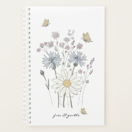 Lebendiges Feld mit Wildblumen Planer