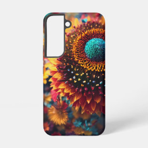 Lebendiges florales Leuchtendes Design Samsung Galaxy Hülle
