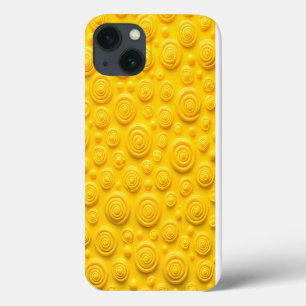 Lebendiges gelbes Spiral-iPhone-Case mit coolen Lo Case-Mate iPhone Hülle