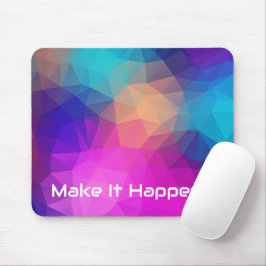 Lebendiges geometrisches abstraktes individuelles mousepad