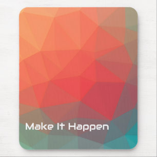 Lebendiges geometrisches abstraktes individuelles mousepad