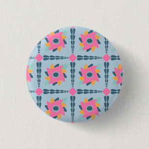 Lebendiges geometrisches Fliesendesign Button