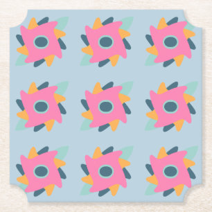 Lebendiges geometrisches Fliesendesign Untersetzer