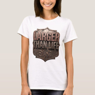 Lebendiges Gold LARGER THAN LIFE 3D-Textkunst T-Shirt