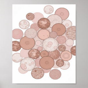 Lebendiges Grau ABSTRACT ART Statement Design Poster