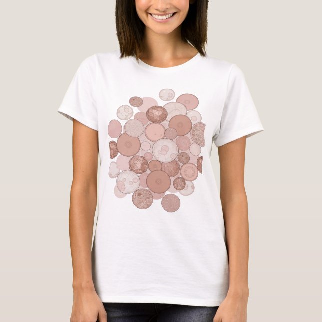 Lebendiges Grau ABSTRACT ART Statement Design T-Shirt (Vorderseite)