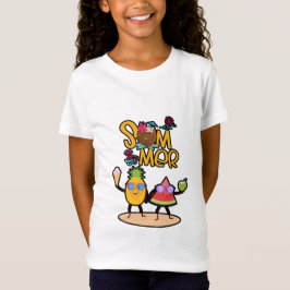 Lebendiges Hallo Sommer | Farbige Ozean-Tiere T-Shirt