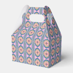 Lebendiges Kaleidoskop Blühen: Rosa & Smaragd Mand Geschenkschachtel