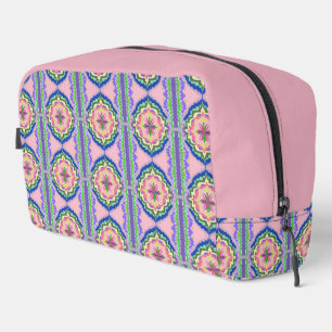 Lebendiges Kaleidoskop Blühen: Rosa & Smaragd Mand Waschbeutel