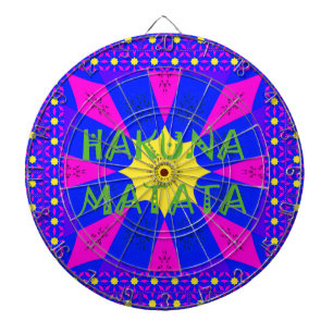 Lebendiges Kaleidoskop: Hakuna Matata Schönes Amaz Dartscheibe