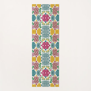 Lebendiges keltisches Herz- und Knoten-Blumensymph Yogamatte