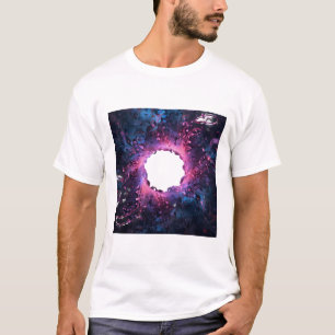 Lebendiges Kosmisches Nebel-Swirbel-Grafik-T-Shirt T-Shirt