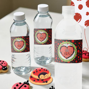 Lebendiges Marienkäfer-Polka-Punkt-Wasserflaschene