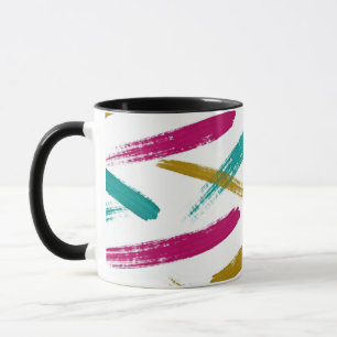 Lebendiges Muster mit leuchtenden Pinselstrichen i Tasse