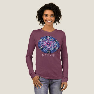 Lebendiges Namaste-Kaleidoskop-T-Shirt Tri-Blend Shirt