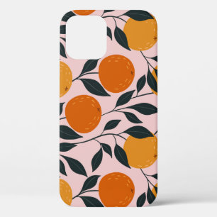 Lebendiges oranges Zitrus-Nahtlosmuster Case-Mate iPhone Hülle