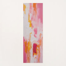 Lebendiges Pink- und Orange-Abstrakt-expressionist