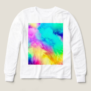 Lebendiges Regenbogen Flauschige Fellstruktur Hint