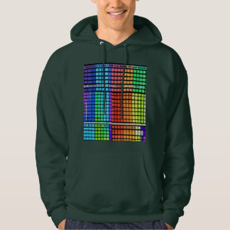 Lebendiges Regenbogen-Geometrisches Muster - Nahtl Hoodie