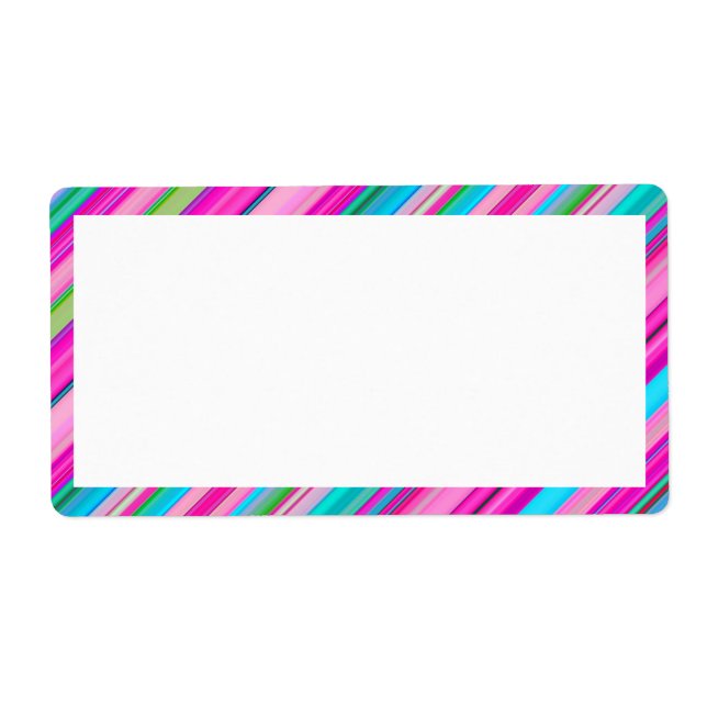 Lebendiges Regenbogen-Streifenmuster-Design (Vorne)
