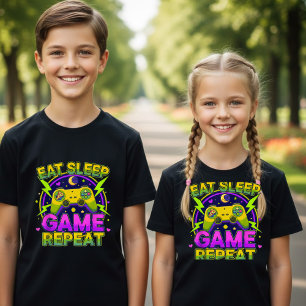 Lebendiges Retro-80er-Jahre-Gamer-T-Shirt Tri-Blend Shirt