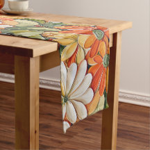 Lebendiges Retro-Blumenmuster-Design