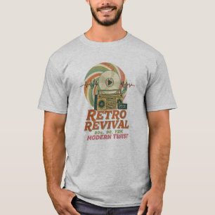 Lebendiges Retro-Revival 80er 90er Y2K-Ästhetik Mo T-Shirt