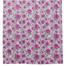 Lebendiges rosa Blumenmuster mit magenta Blüten