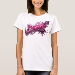 Lebendiges Rosa PINK FOCUS Shirt-Design T-Shirt