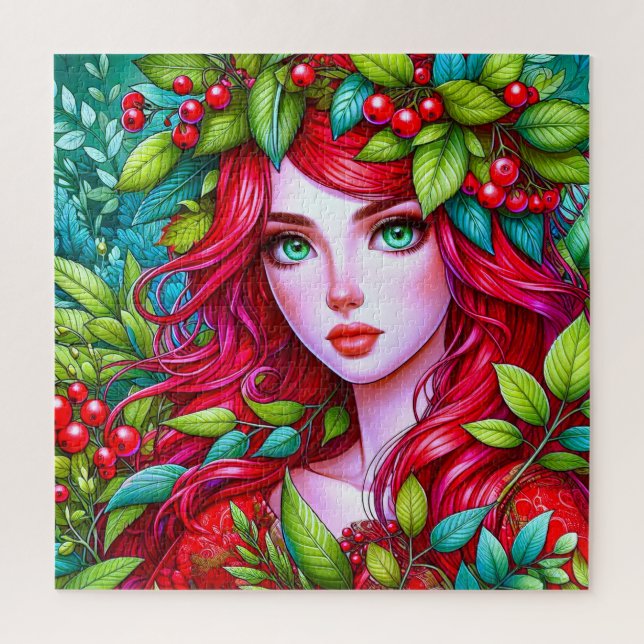 Lebendiges rotes Haar (Vertikal)