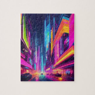 Lebendiges Stadtbild-Puzzle