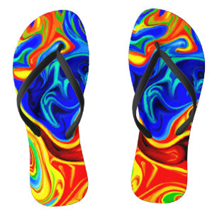 Lebendiges Stilmuster Flip Flops
