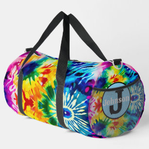 Lebendiges Tie Dye Sport Kit Monogramm Personalisi Duffle Bag