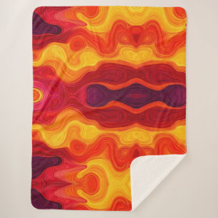 Lebendiges Wirbelmuster  Sherpadecke