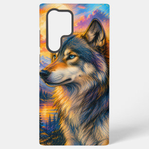 Lebendiges Wolf-Sonnenuntergang-Samsung-Case Samsung Galaxy Hülle