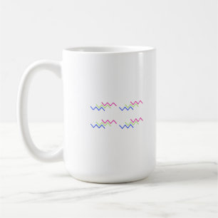 Lebendiges Zickzack-Energie-Muster Kaffeetasse