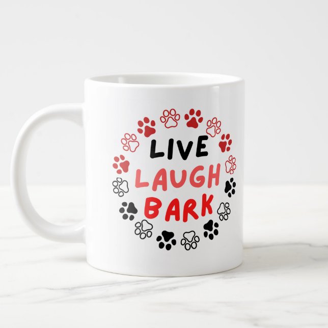 Lebendlachende Rinde Jumbo-Tasse (Links)