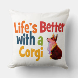 Lebens besser mit einem Corgi Kissen