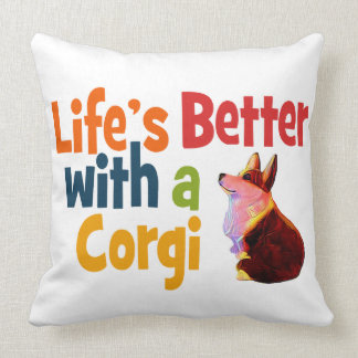 Lebens besser mit einem Corgi Kissen