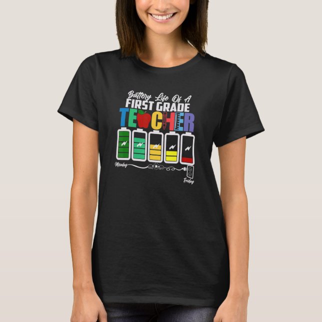 Lebensakku - ein erster Lehrer der Klasse zurück z T-Shirt (Vorderseite)