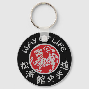Lebensart Shotokan dunklen Logo-Schlüsselanhänge Schlüsselanhänger