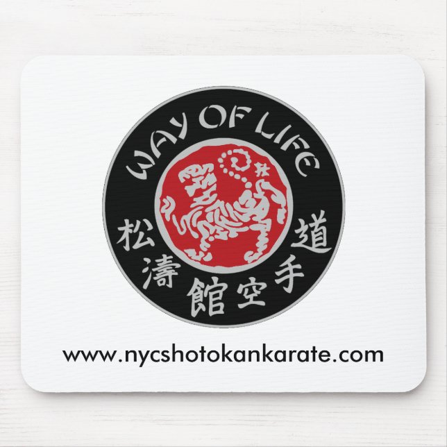 Lebensart Shotokan dunkles Logo Mousepad (Vorne)