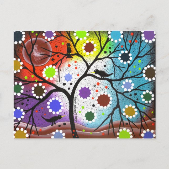 Lebensbaum #22 von Lori Everett Postkarte (Vorderseite)