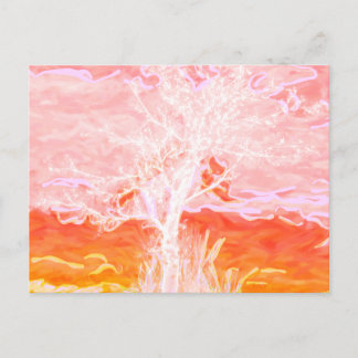 Lebensbaum - Abstrakter Friedlicher Baum Postkarte