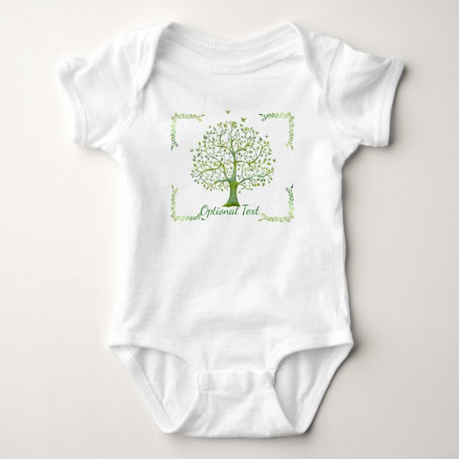 Lebensbaum Baby Strampler (Vorderseite)