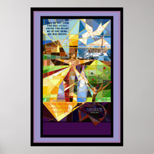 Lebensbaum Jesus Banner Poster